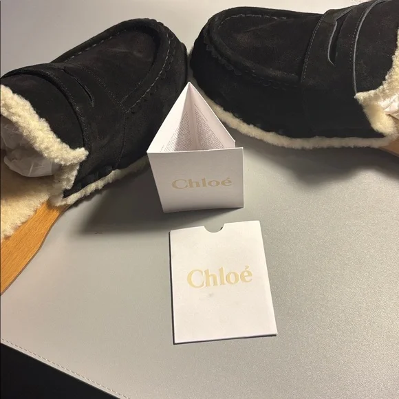 Chloe Black and Cream Mules - Picture 7 of 10